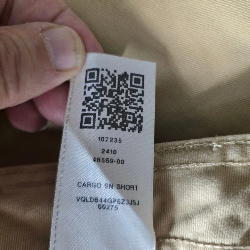 True Religion Mens Tan Khaki Cargo Shorts Horseshoe Stitching Size 36 ( Fits 38)